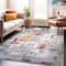 World Rug Gallery Contemporary Vibrant Abstract Design Area Rug 3'3'' x 5' Multi 938MULTI3X5 - alternate 1